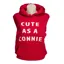 Cute as a Connie Hoodie Adults in Cranberry